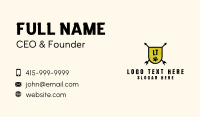 Grunge Adventure Crest Letter Business Card Image Preview