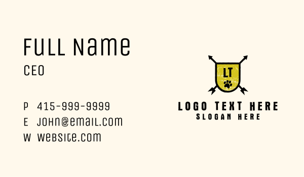Grunge Adventure Crest Letter Business Card Design Image Preview