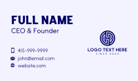 Construction Maze Letter H Business Card Image Preview