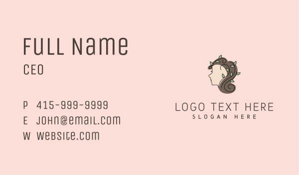 Natural Beauty Leaves Business Card Design Image Preview