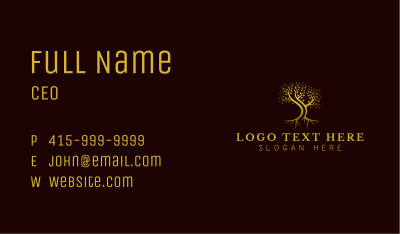 Elegant Eco Tree  Business Card Image Preview