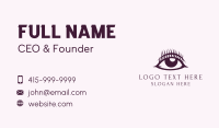 Beautiful Eyelash Extension  Business Card Design