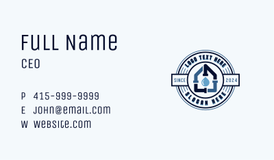 Plumbing Pipe Maintenance Business Card Image Preview