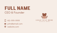 Hair Bun Dye Business Card Design