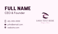 Cosmetic Eyelashes Beauty Business Card Design