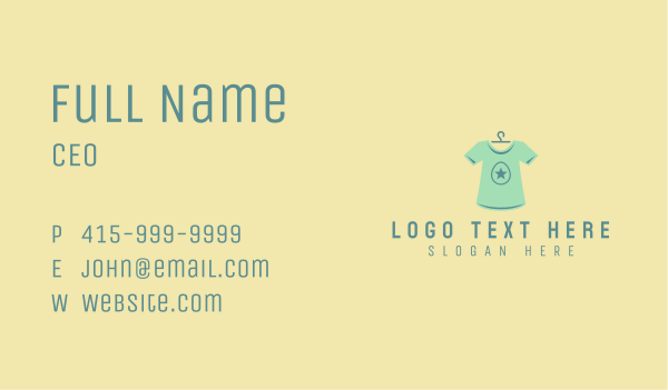 Shirt Hanger Printing Business Card Design Image Preview