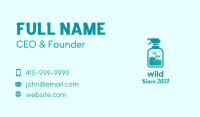 Eco Spray Cleaning Business Card Image Preview