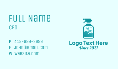 Eco Spray Cleaning Business Card