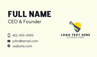 Lacrosse Team Shield Business Card Image Preview