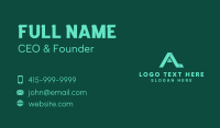 3D Digital Firm Letter A Business Card Image Preview