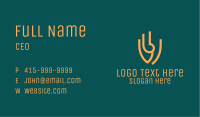Orange Tribal Lines Business Card Image Preview