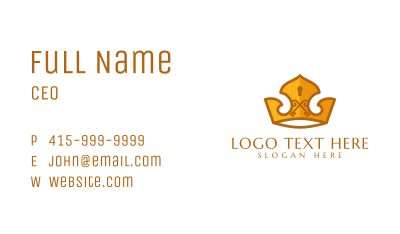 Security Keyhole Crown Business Card Image Preview