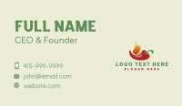 Flaming Spicy Chili  Business Card Image Preview