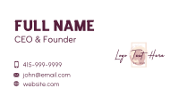 Beauty Watercolor Brush Lettermark Business Card Image Preview