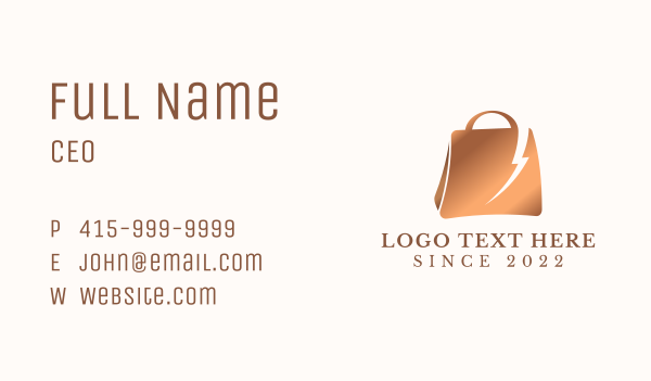 Premium Express Shopping Business Card Design