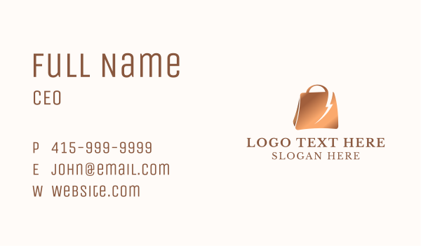Premium Express Shopping Business Card Design Image Preview