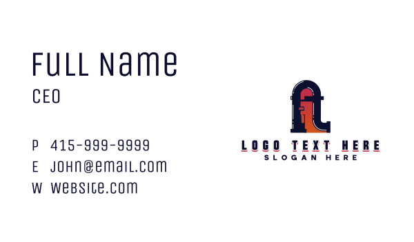 Pipe Wrench Plumbing Business Card Design Image Preview