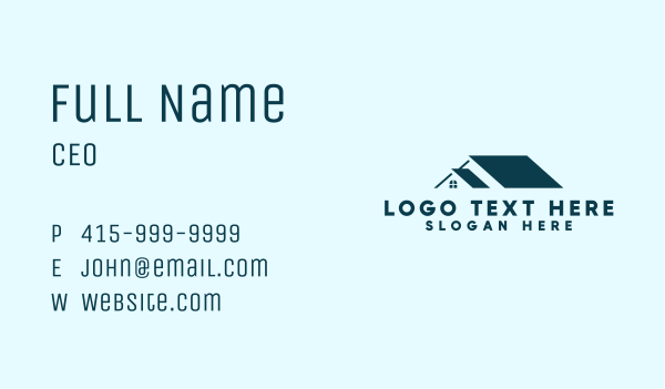 Residential Roofing Contractor Business Card Design Image Preview
