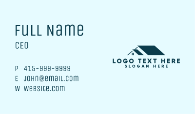 Residential Roofing Contractor Business Card Image Preview