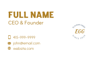 Cursive Brush Wordmark Business Card Image Preview