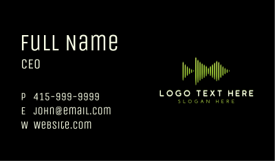 Music Streaming Frequency Business Card Image Preview