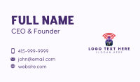 Gladiator Signal Helmet Business Card Design