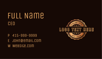 Premium Star Company Business Card Image Preview