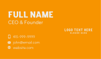Generic Sport Wordmark Business Card Image Preview