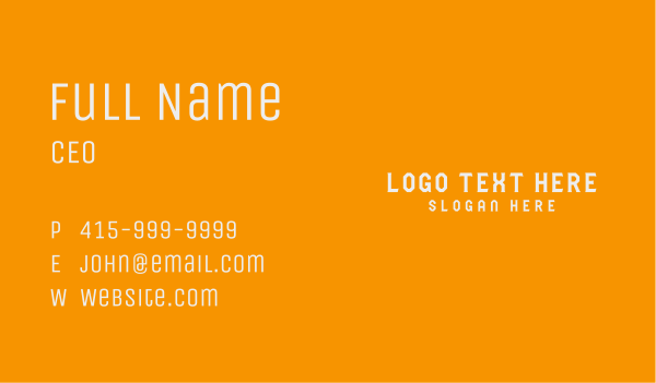 Generic Sport Wordmark Business Card Design Image Preview