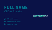 Street Art Lettering Wordmark Business Card Preview