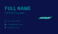 Street Art Lettering Wordmark Business Card Image Preview