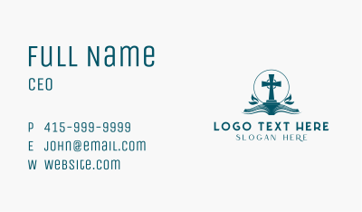 Holy Cross Bible Business Card Image Preview