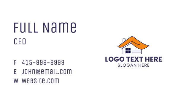 House Hand Roof Business Card Design Image Preview