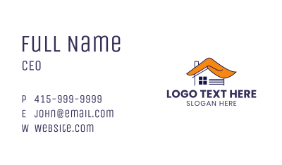 House Hand Roof Business Card Image Preview