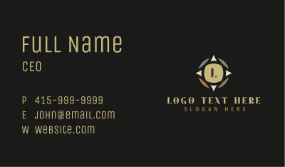 Decorative Shapes Lettermark Business Card Image Preview