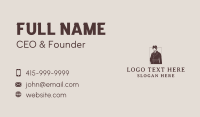 Man Vintage Coat Business Card Preview