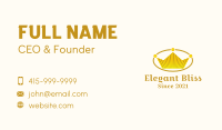 Gold Crown Emblem  Business Card Design