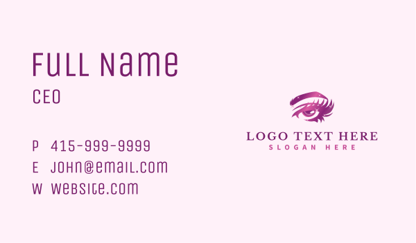 Woman Eye Salon Business Card Design Image Preview