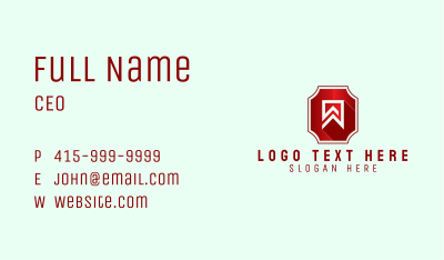 Modern Banner Emblem Business Card Image Preview