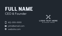 Startup Tech Firm Letter X Business Card Image Preview