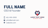 Cute Wolf Animal Shelter Business Card Design