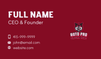 Red Angry Wolf Gaming Business Card Image Preview