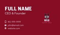 Red Angry Wolf Gaming Business Card Image Preview