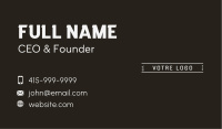 Unique Branding Wordmark Business Card Image Preview
