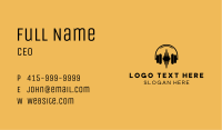 Audio Music Headphones Business Card Image Preview