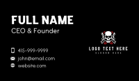 Skull Combat Pistol Business Card Image Preview