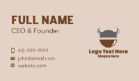 Viking Soup Bowl  Business Card Design