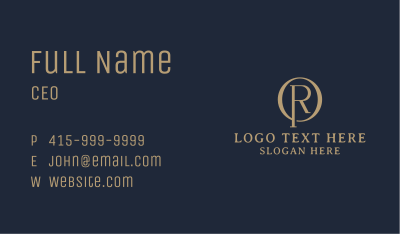 Lawyer O & R Monogram Business Card Image Preview
