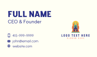 Castle Toy Store Inflatable Business Card Design