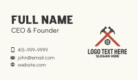Red Hammer House Business Card Design